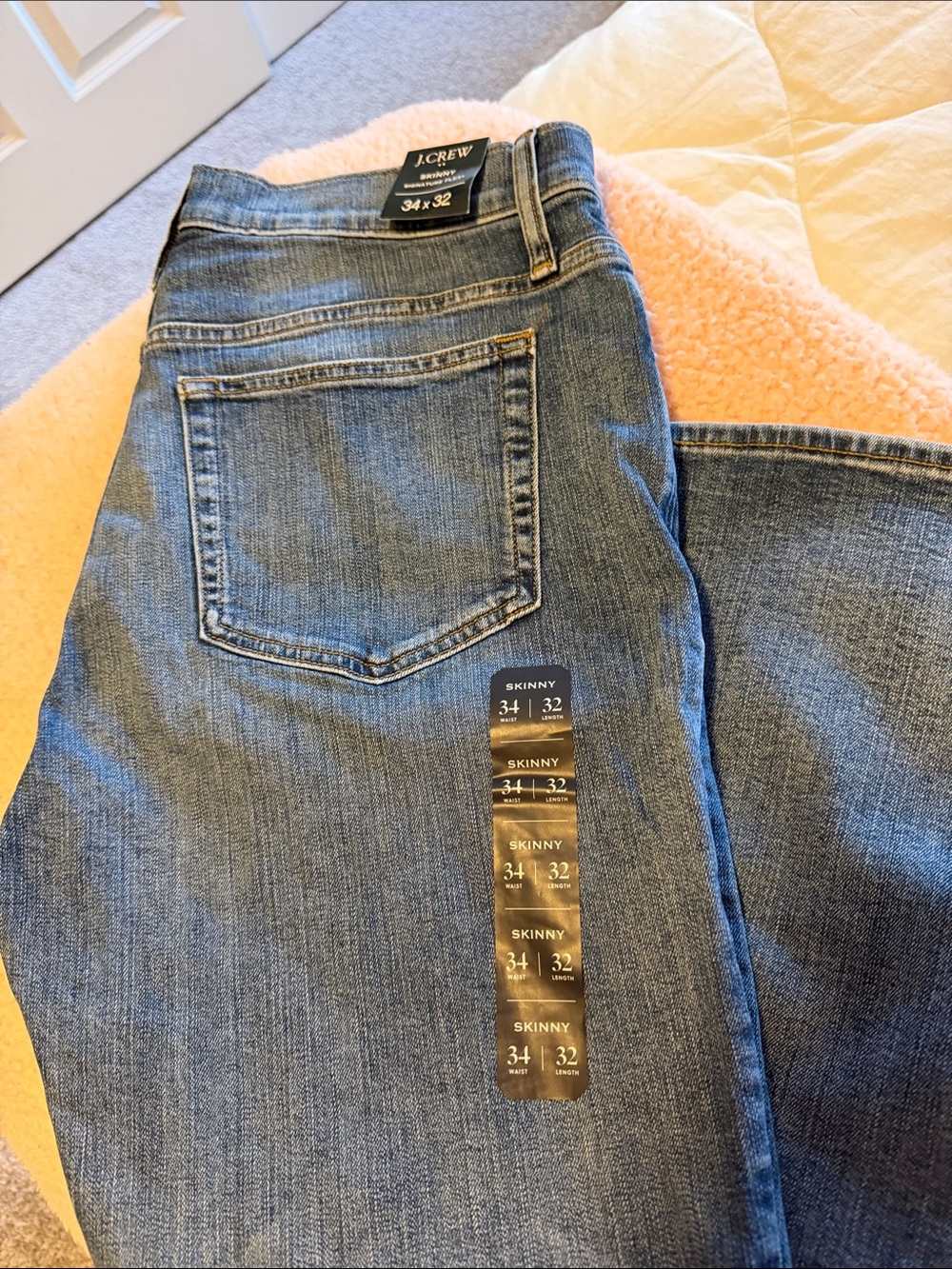 J. Crew Skinny Jeans in Light Blue Denim
